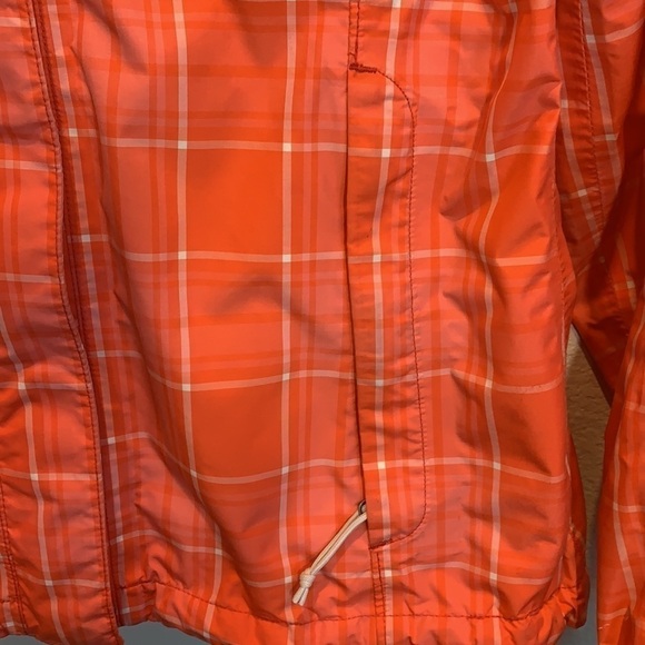 The North Face Resolve Plaid Hyvent Rain Jacket Orange, Size: Small - Picture 7 of 17
